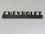 Vintage Original Chevrolet Thriftmaster Emblem Badge Nameplate Script Metal. Fixed Price $62.00.