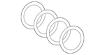 Genuine Audi Ornament 8V0-853-742-B-T94. Fixed Price $104.60.