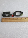 10 11 12 13 14 Ford Mustang 5.0 Left Side Fender Emblem Logo Red Badge Sign 2L2. Fixed Price $18.99.