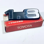 Genuine Plate Rear Name Emblem 1.8 Toyota Corona TT132 Nos Japan 75442-20051. Fixed Price $89.00.