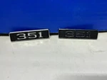 Vintage Metal Set Of Ford 351 E0TB-10280C82A-R2 Emblem Badge Ornament A3. Fixed Price $54.99.