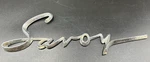 Savoy Emblem Script - 1599240 Plymouth Vintage Original 1950'S. Fixed Price $35.61.