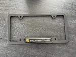 Porsche 996 997 911 Carrera Cayenne Macan Black Plate Frame Crest Logo Badge. Fixed Price $39.95.