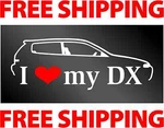 Love My Dx - Decal / Sticker Jdm Honda Civic Free Shipping. Fixed Price $6.00.