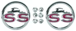 1963 Chevrolet Impala; "ss" Quarter Panel Emblems; With Hardware; Pair; New. Fixed Price $64.37.