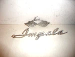 1961 1962 Chevrolet Impala Quarter Panel Nameplate And Flag Ornament. Fixed Price $32.99.