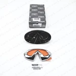 New Genuine Infiniti 2018-2022 Q50 Front Grille Emblem With Bracket Base Set. Fixed Price $79.01.