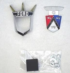 1955 1956 Ford Fairlane Hood Crest & Chrome Bezel Pad New. Fixed Price $91.95.