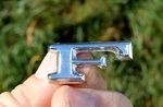 Nos! Oem Metal 1970S Ford Chrome Letter "f" Emblem 40150 / 1606-AA. Fixed Price $35.00.