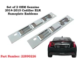 Oem 2014 2015 Cadillac Elr Chrome Nameplate Trunk Lid Emblem Badge 22890226. Fixed Price $22.99.