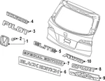 Genuine Honda 2020-2022 Pilot Nameplate 75721-T6Z-A01. Fixed Price $42.29.