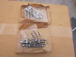 Nos 1966-67 426 Hemi Emblems. Fixed Price $325.00.