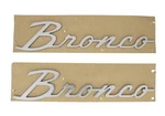 Ford Performance M-1447-BSS Classic Bronco Script Fender Badges Ship From Usa. Fixed Price $80.00.