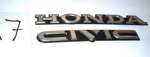 88 89 90 91 Oem 2PC "honda" "civic" Badge Rear Emblem Back Ef 17. Fixed Price $27.00.