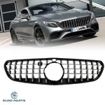Gt Style Front Grille Chrome Fits Mercedes Benz Class C217 S400 S550 2015 2017. Fixed Price $185.00.