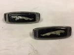 Jaguar Xj Series Sovereign Front Wing Panel Leaping Leaper Badge Pair BAC3537. Fixed Price $30.88.