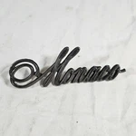 1974-1976 Dodge "monaco" Metal Emblem As Removed P/n 3749810. Fixed Price $14.99.
