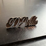 Cadillac Deville Metal Script Logo Emblem Badge Sign 1606001. Fixed Price $9.95.