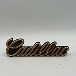 Cadillac 1624421 Black Gold Script Trunk Emblem Oem Vintage Badge New. Fixed Price $42.75.