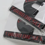 2PCS Set Black Red Cummins Turbo Diesel Emblems For Ram 2500 3500 Fender Badges. Fixed Price $19.95.
