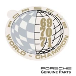 Genuine Porsche 1969-1971 World Champion Window Decal 91170110322. Fixed Price $24.95.