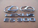 02 03 Lexus ES300 Front Hood Rear Trunk Emblem Logo Badge Symbol Used Set A46893. Fixed Price $60.00.