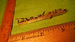 CB86 Dodge Radio Grill Emblem Vintage Script 1955-6 #1575389 Coronet Gold Plated. Fixed Price $101.99.