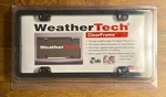 Weathertech License Plate Frame Brand New Sealed Clear Black Universal Fit. Fixed Price $29.51.
