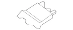 Genuine Volkswagen Emblem Bracket 5NA-853-957-9B9. Fixed Price $38.50.