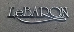 Chrysler Lebaron Nameplate Emblem Mopar #4017343. Fixed Price $10.00.
