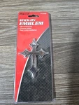 Pilot IP-3045B Chrome "cross" Stick-on Emblem. Fixed Price $12.00.