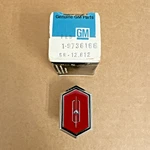 74 75 76 77 Oldsmobile Cutlass Roof Panel Rocket Emblem Chrome Gm 9736166 Nos. Fixed Price $49.99.