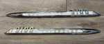 New 1955 Second Series Chevrolet Truck Show Chrome 3100 Fender Emblems Pr Usa. Fixed Price $299.95.