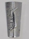 Vintage "rare" Studebaker 7633 XO-623 Chrome Emblem Hood Grille 3" 1/2". Fixed Price $30.00.
