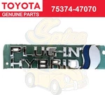 New Genuine Toyota Prius "plug-in Hybrid" Right Fender Emblem 75374-47070. Fixed Price $40.00.