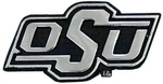 Oklahoma State Cowboys Premium Metal Chrome Plated Auto Car Emblem Stockdale. Fixed Price $19.99.