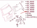 New Mercedes-benz Gl X166 Rear Panel Door Model Sign A1648171615 Genuine. Fixed Price $83.24.