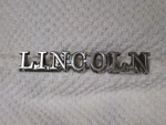 Vintage Lincoln Script Emblem Badge D5VB-60425500-AA Pins Intact Great Condition. Fixed Price $19.99.
