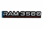 98-02 Dodge Ram 3500 Cummins 24 Valve Turbo Diesel Emblem Nameplate Badge Mopar. Fixed Price $103.28.