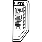 Ford Oem 17-22 F-350 Super Duty Stx Fender Exterior Trim-nameplate HC3Z-16720-FA. Fixed Price $149.99.