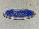 Two Ford E1GB-6742550-BC 1981-85 Escort Exp 4IN Chrome Oval Adhesive Emblem. Fixed Price $15.00.