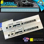 6.3 Amg Side Emblem Chrome Black Fender Badge For Mercedes W204 C63 W212 E63 S63. Fixed Price $24.99.