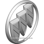 Genuine Gm 2017-2019 Lacrosse Deck Lid Tri-shield Logo 90802070. Fixed Price $44.17.