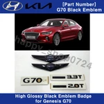 Hood Trunk Wing Logo Letter Glossy Black Emblem Badge For Genesis G70 2018-2021. Fixed Price $38.99.