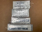 Mercedes Benz G-class Genuine "G63 Amg V8 Biturbo" Emblem Badge Decal Set 2019+. Fixed Price $129.99.