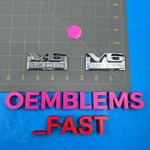 1987-90 Dodge Dakota V6 3.9L Driver Passenger Lh Rh Fender Emblem Set 2. Fixed Price $17.00.