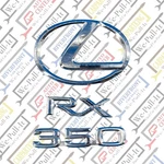 2007-2009 Lexus RX350 Rear Lid Chrome Emblem Logo Badge Set Oem. Fixed Price $29.99.