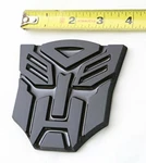 3D Transformers Autobots Optimus Prime Gloss Black Metal Emblem Badge Decals Car. Fixed Price $12.99.
