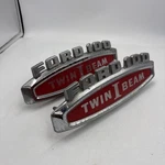 1965 Ford F100 Twin Beam Fender Emblems Pair C5TB-16720-C With Pins. Fixed Price $65.66.