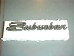 Nos Mopar 1970-1976 Plymouth Fury Gran Suburban Wagon Emblem Nameplate. Fixed Price $45.00.